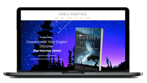 Home Page for Greg Martins Website Design