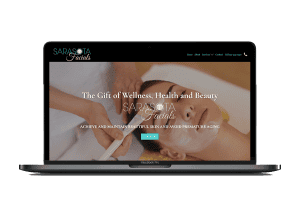 Sarasota Facials Website Design - Home Page